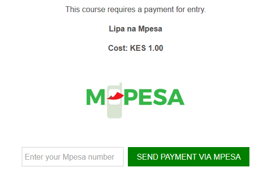 Mpesa API integration on Moodle